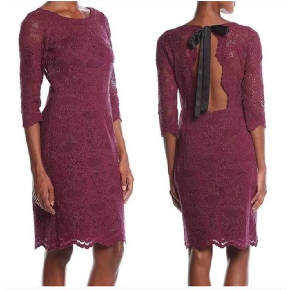 NWT Nicole Miller Lace Keyhole Dress 14